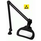 WAVE LED ESD-Safe 5-Diopter Illuminated Magnifier with 45" Reach with Edge Mount Clamp, Black redirect to product page